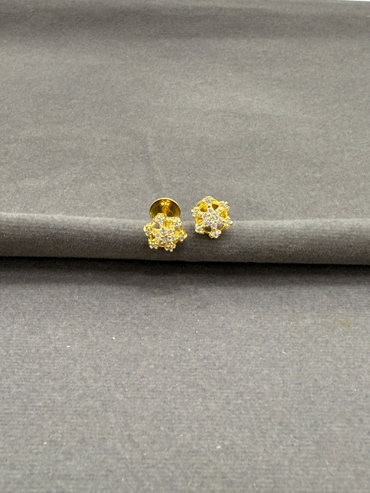Gold Plated 92.5 silver Sun Flower studs